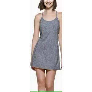 NWT Calvin Klein Performance Athletic Strappy Tank Dress in Gray Sz Medium